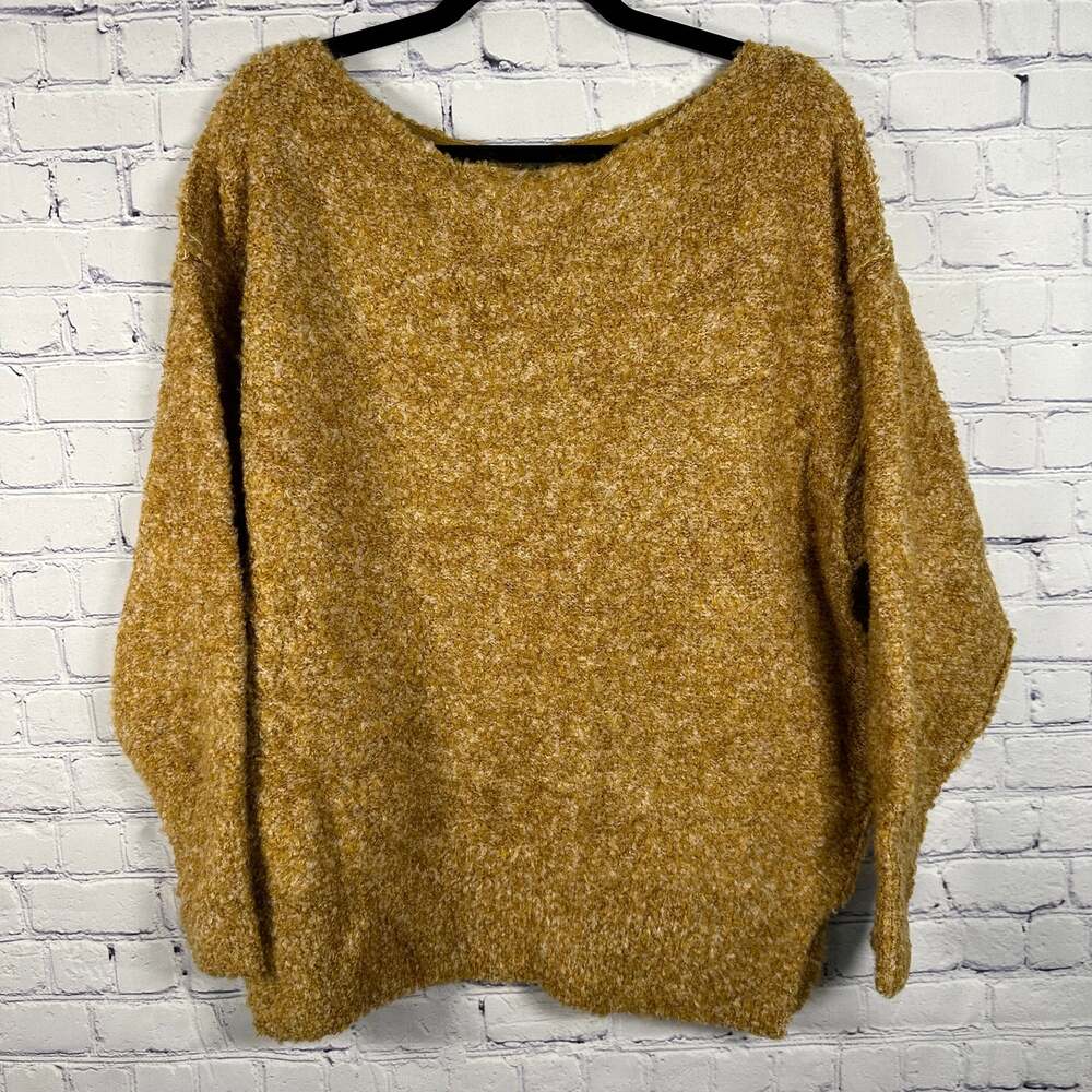 Free People Moira Wool-Blend Slouchy Tunic Sweater in Honeycomb Size XS - Picture 1 of 6